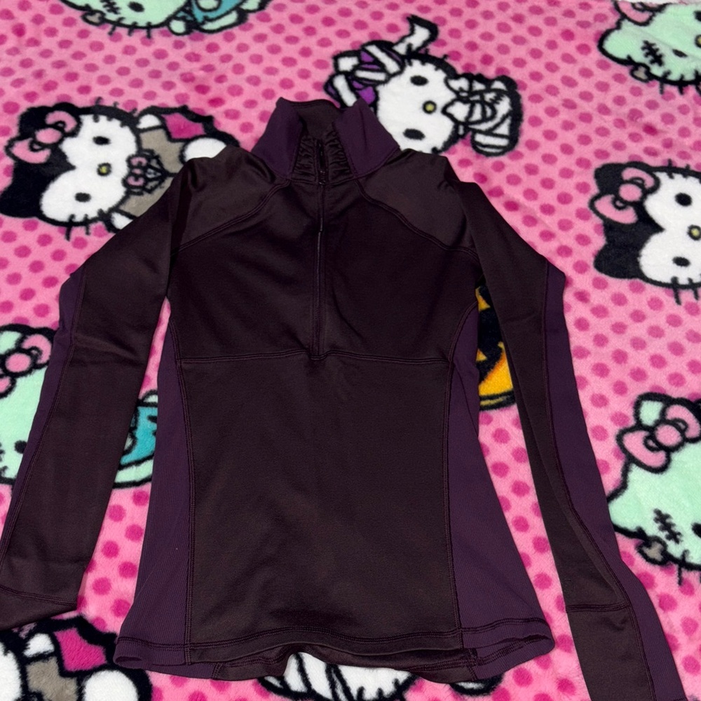 Purple Long Sleeve Athletic Top